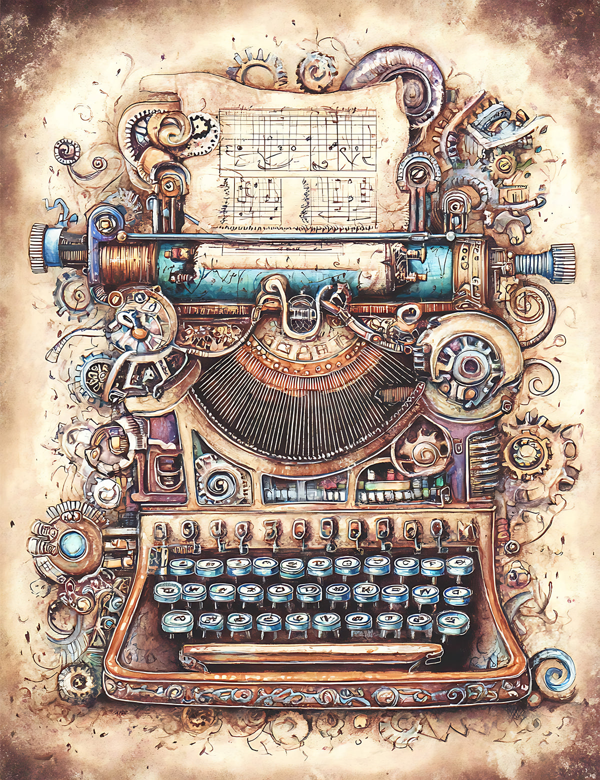 Whimsical Steampunk 2 Dashboards
