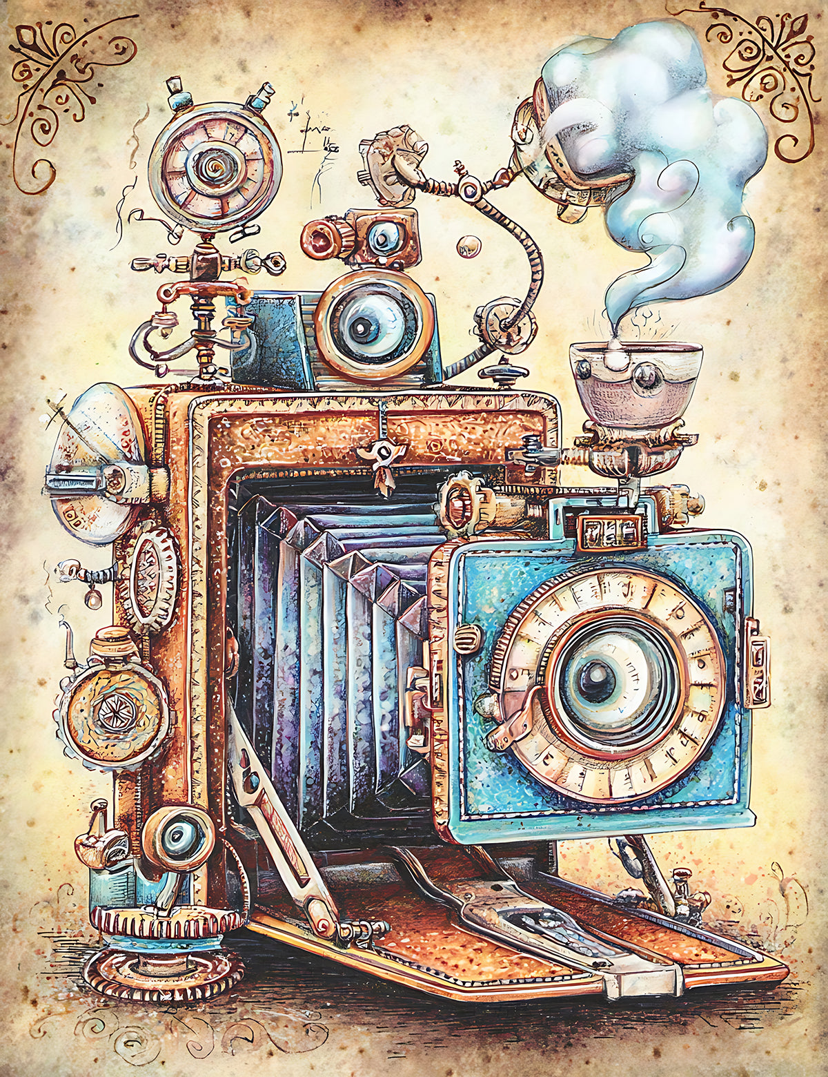 Whimsical Steampunk 2 Dashboards