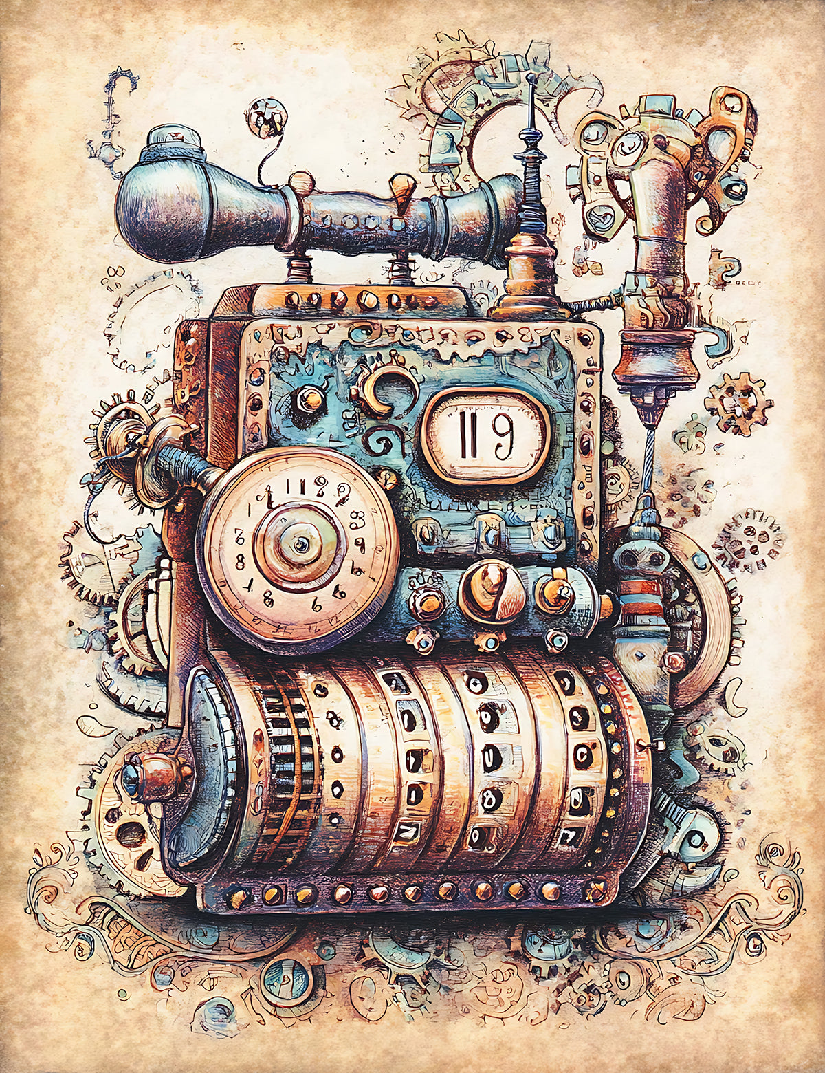 Whimsical Steampunk 2 Dashboards