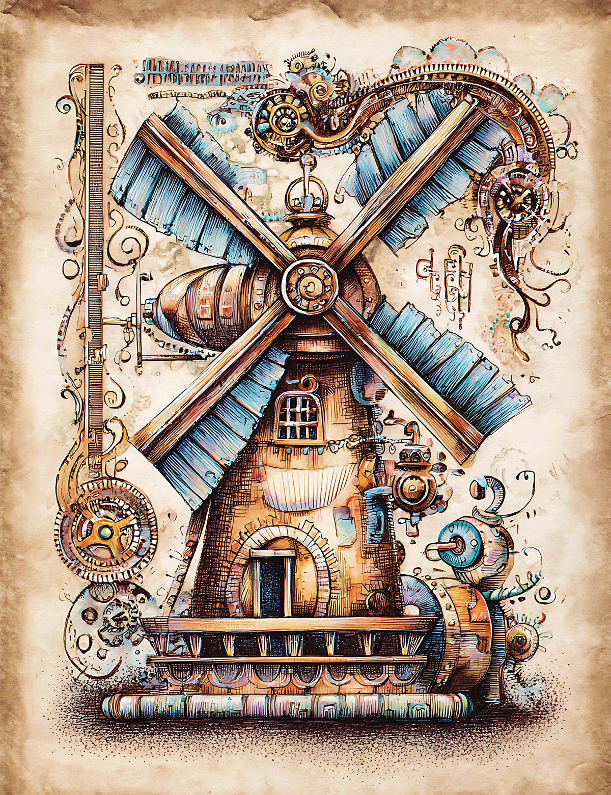 Whimsical Steampunk 2 Dashboards