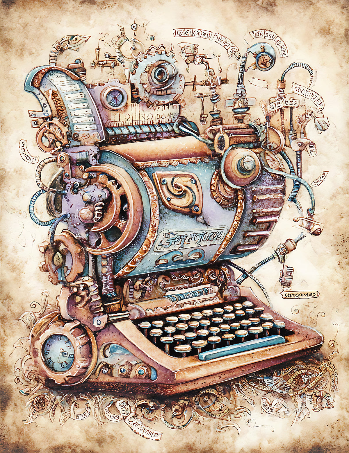 Whimsical Steampunk 2 Dashboards