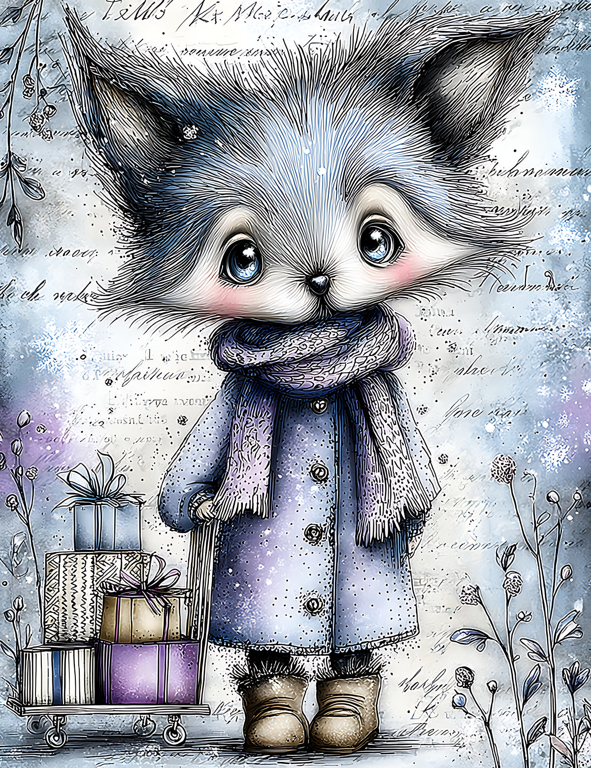Whimsical Winter Animals 1