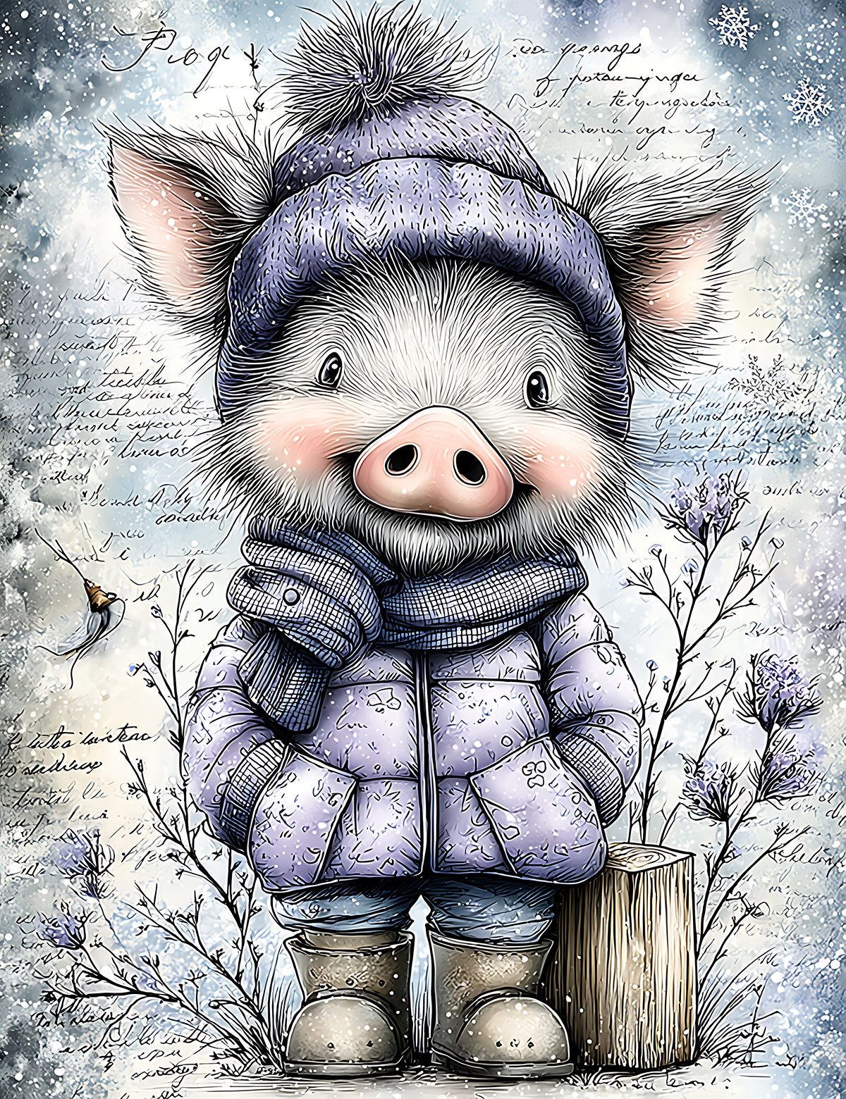 Whimsical Winter Animals 1