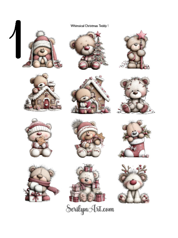 Whimsical Christmas Teddy