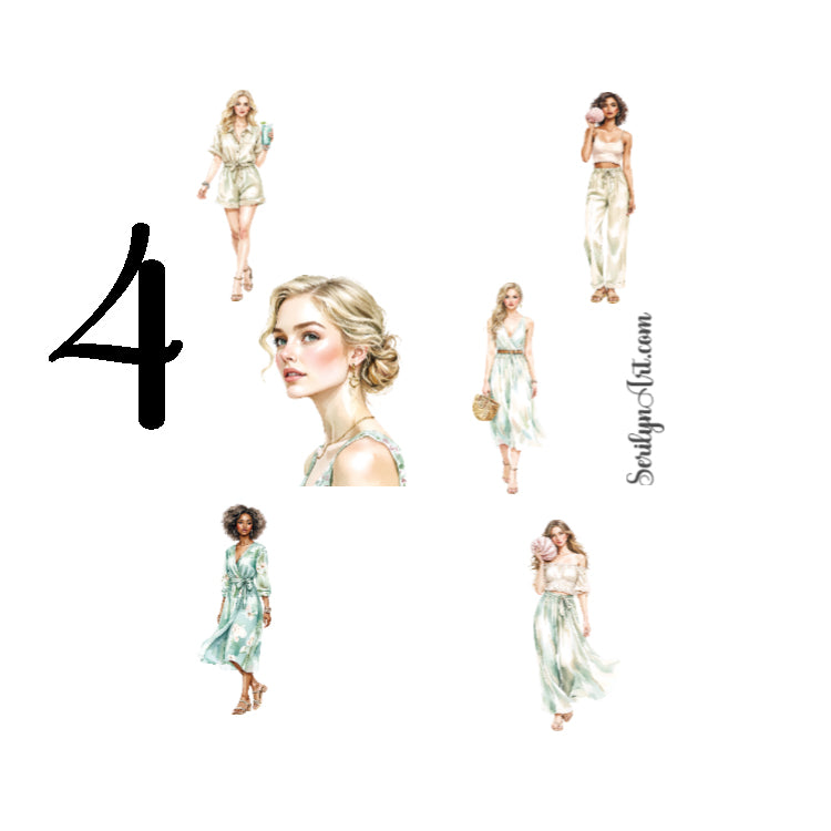 White Beach Sticker Sheet