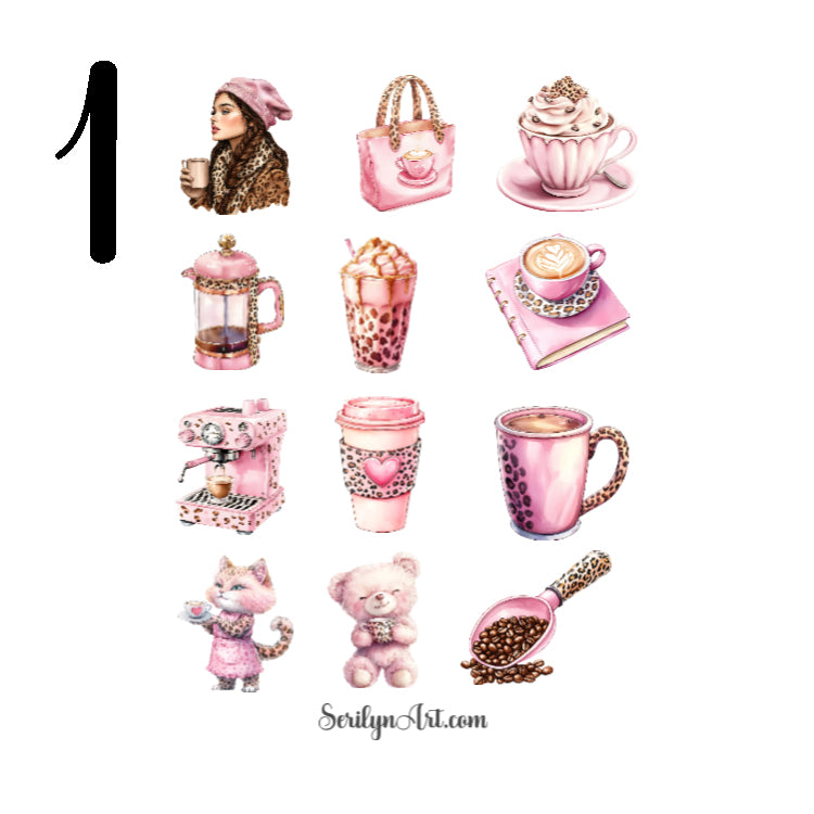 Wild and Caffeinated Sticker Sheet