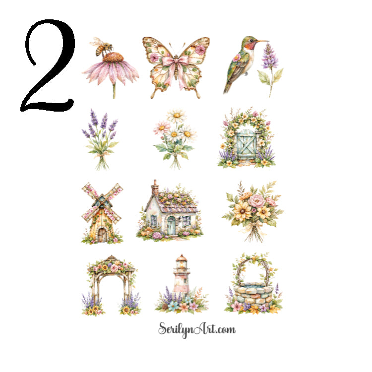 Wildflower Boho Sticker Sheet