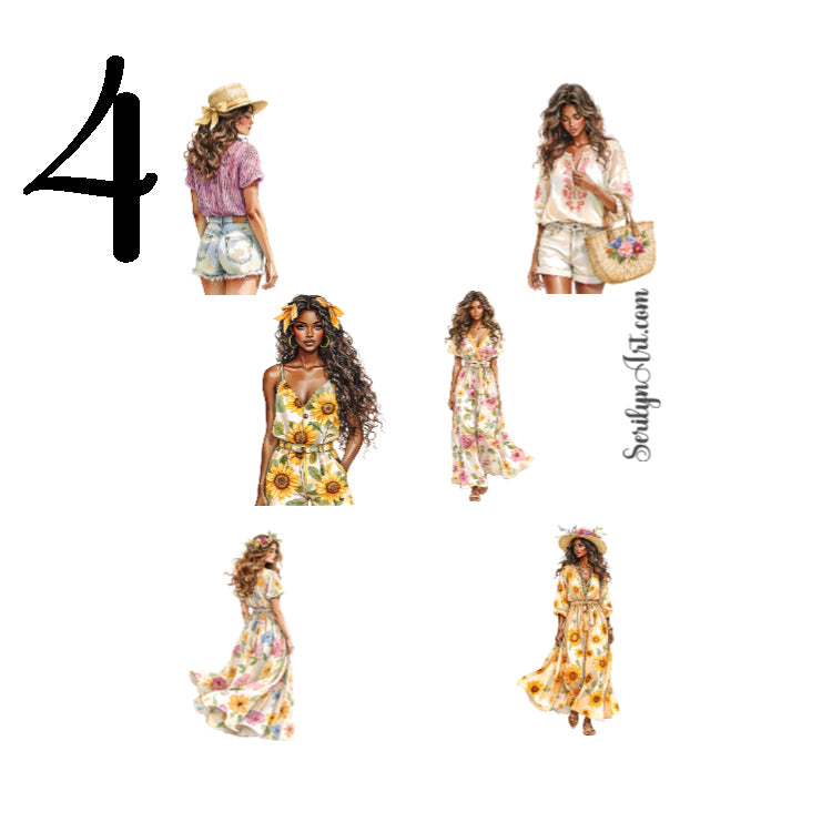 Wildflower Boho Sticker Sheet