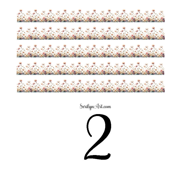 Wildflower Borders Sticker Sheet