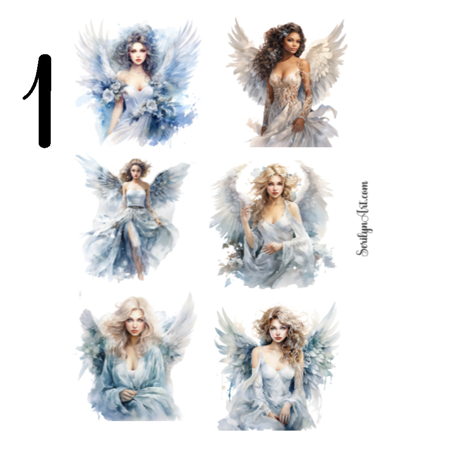 Winter Angels Sticker Sheet