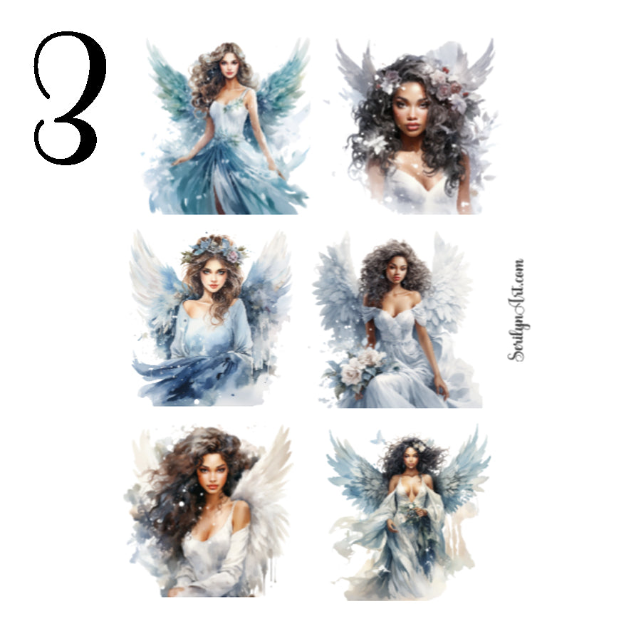Winter Angels Sticker Sheet