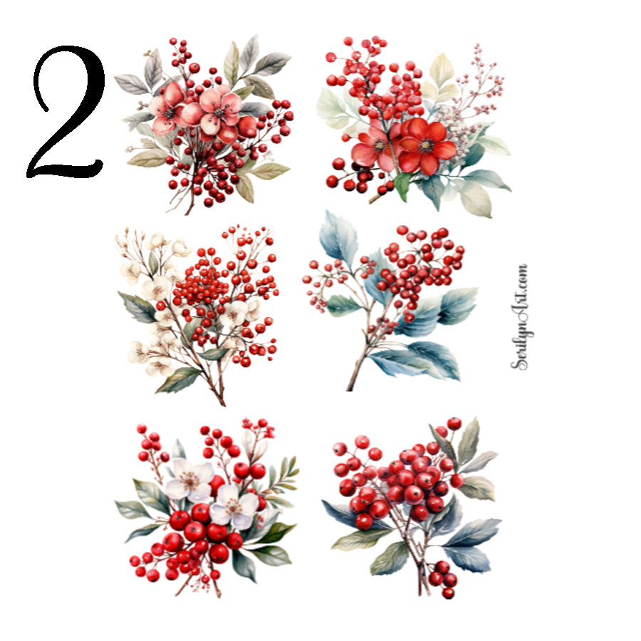 Winter Berries Sticker Sheet