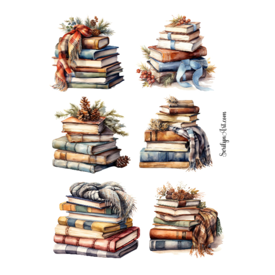 Winter Books Sticker Sheet