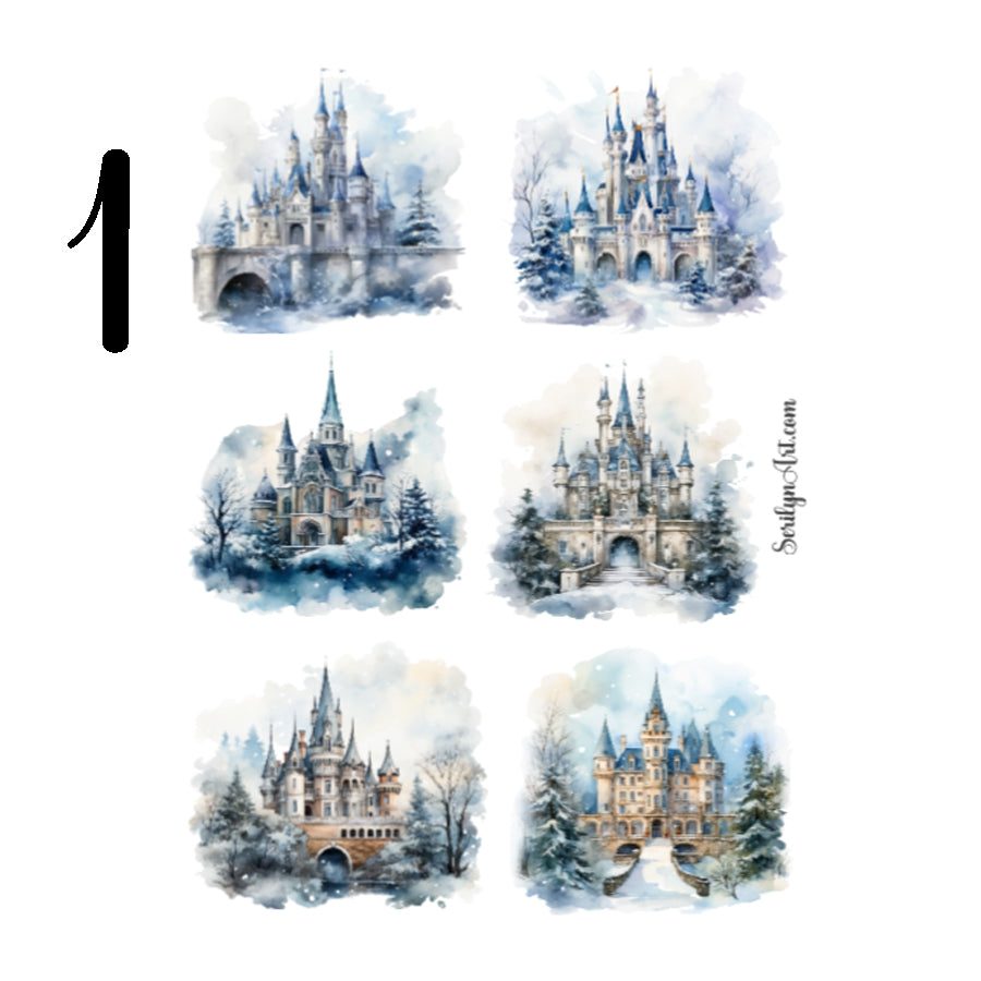 Winter Castle Sticker Sheet
