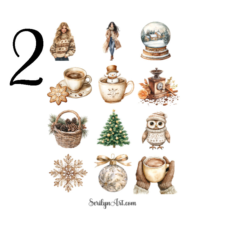 Winter Coffee Sticker Sheet