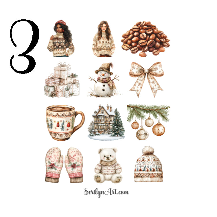 Winter Coffee Sticker Sheet