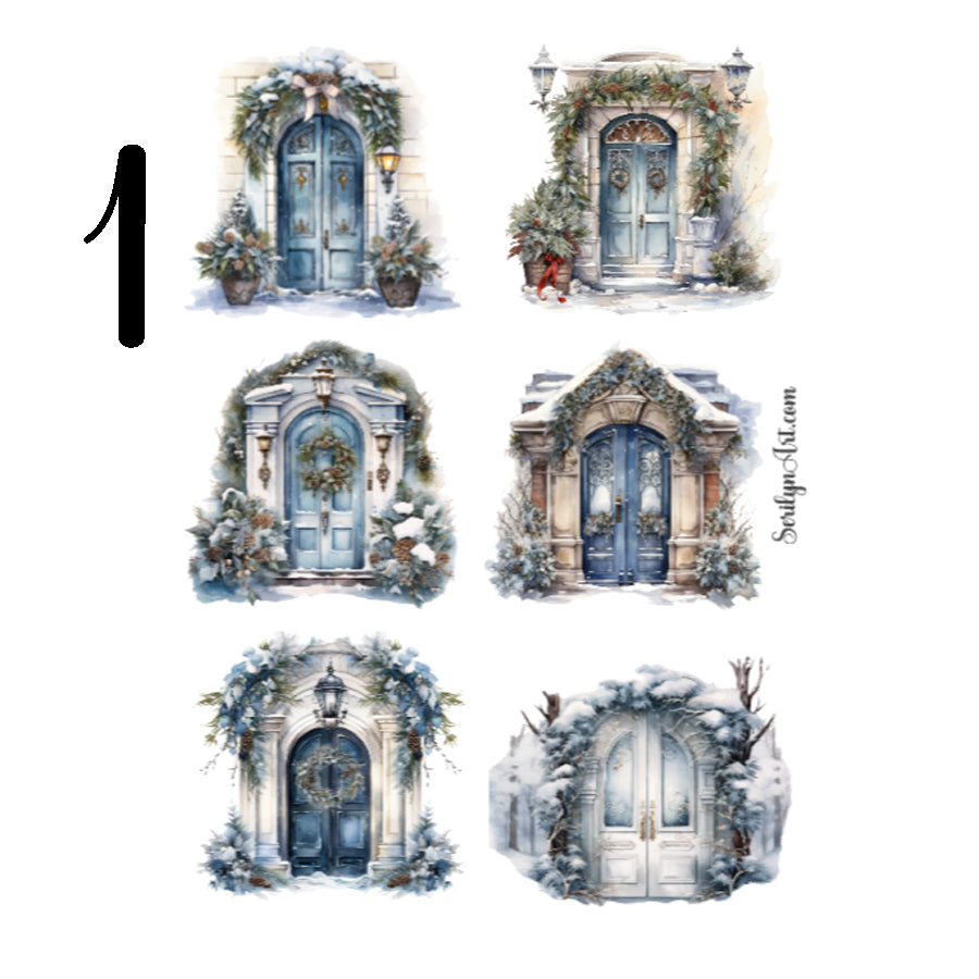 Winter Doors Sticker Sheet