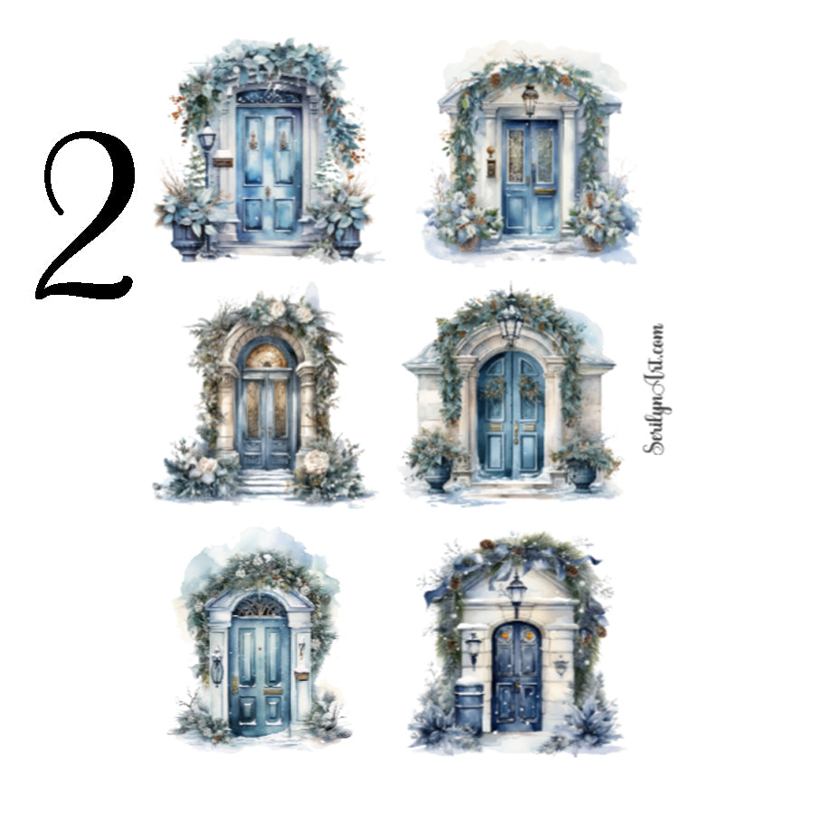 Winter Doors Sticker Sheet