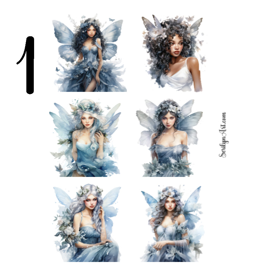 Winter Fairies Sticker Sheet
