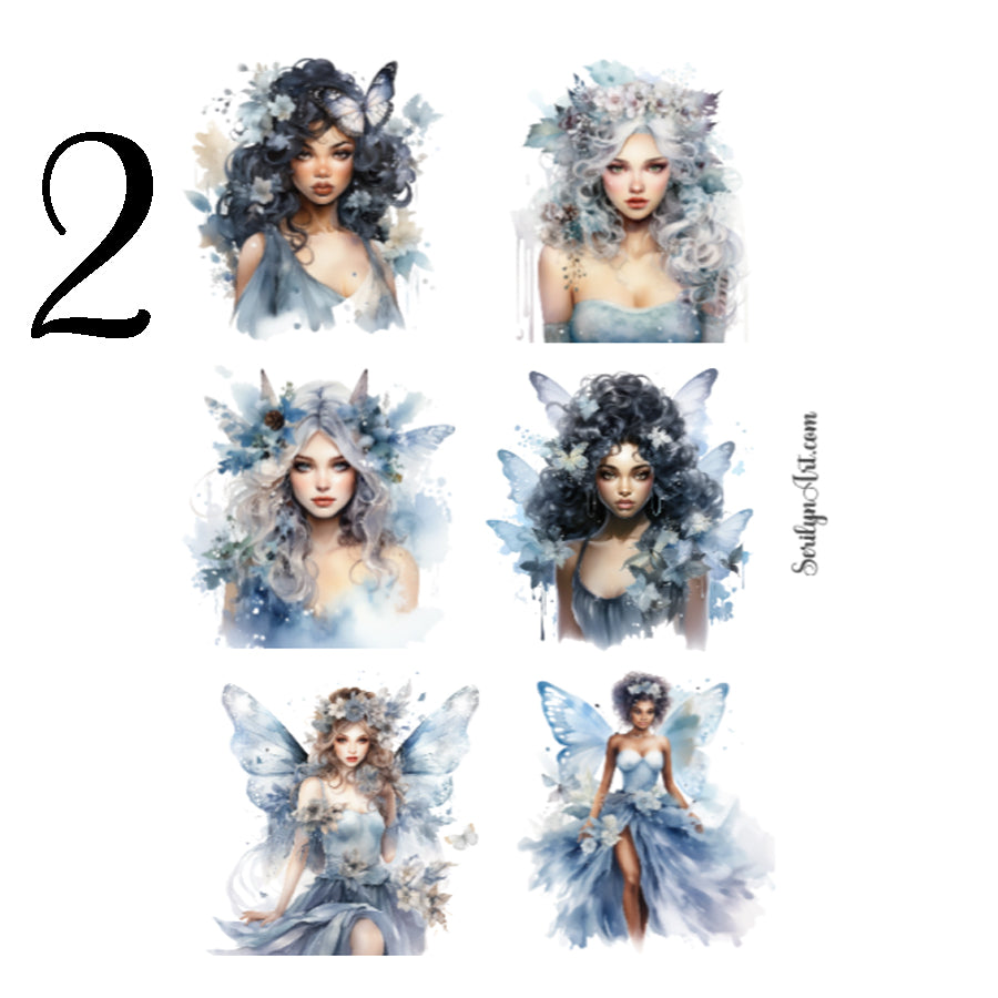 Winter Fairies Sticker Sheet