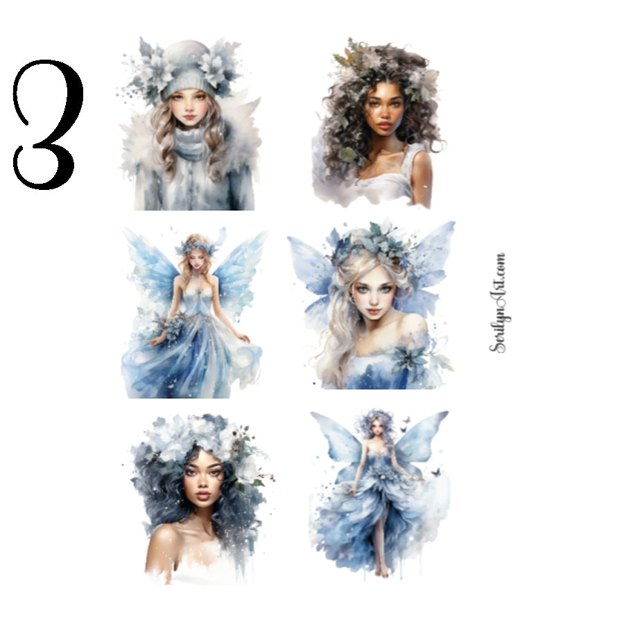 Winter Fairies Sticker Sheet