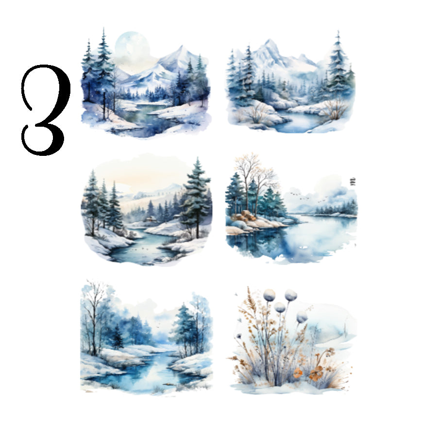 Winter Landscapes Sticker Sheet