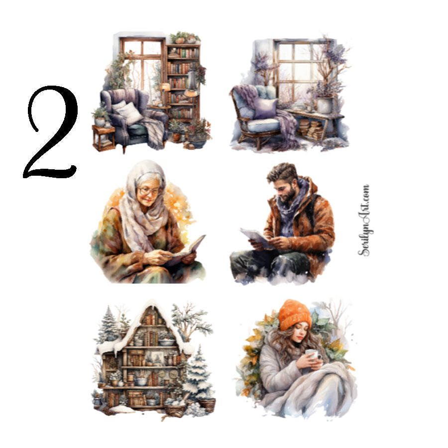 Winter Reading Sticker Sheet