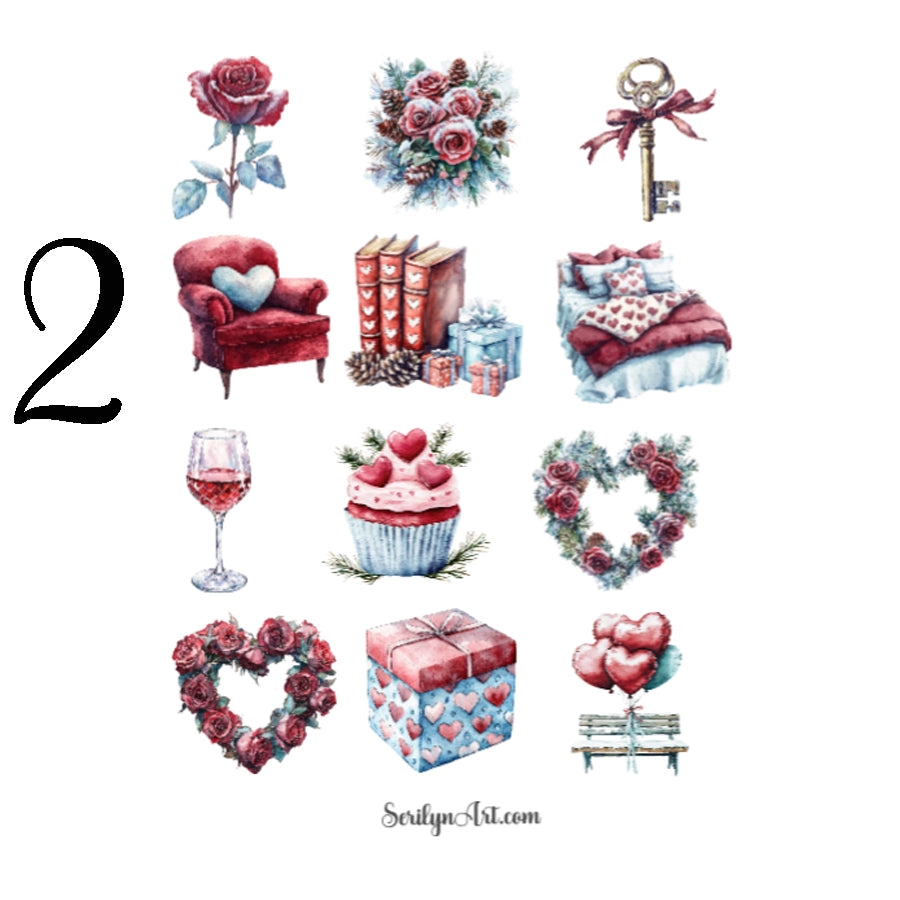 Winter Romance Sticker Sheet