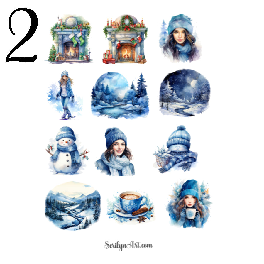 Winter Season Sticker Sheet