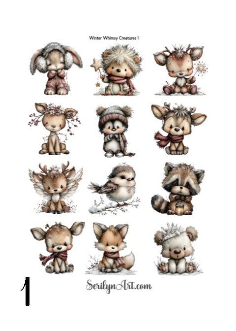 Winter Whimsy Creatures