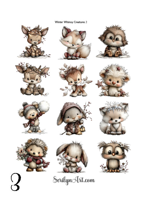 Winter Whimsy Creatures