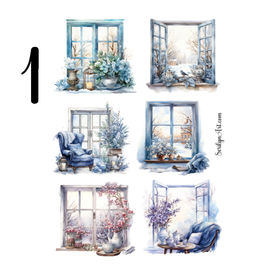 Winter Windows Sticker Sheet