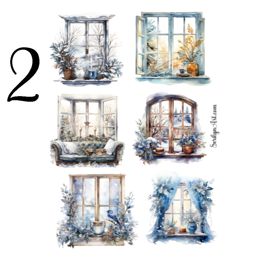 Winter Windows Sticker Sheet
