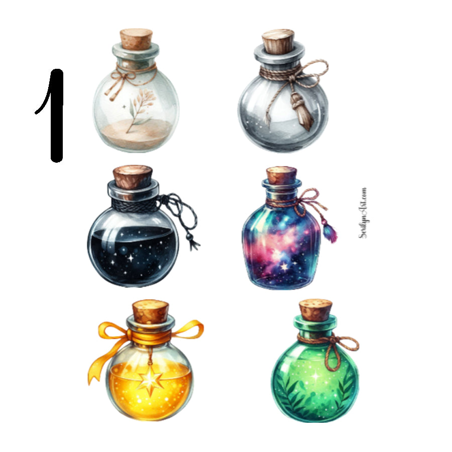 Wishing Bottle Sticker Sheet