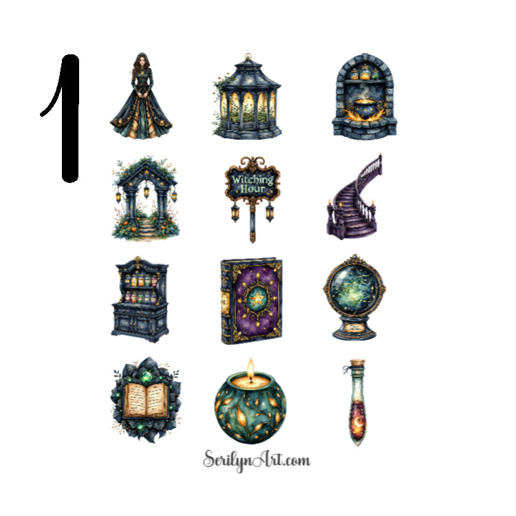 Witching Hour Mansion Sticker Sheet