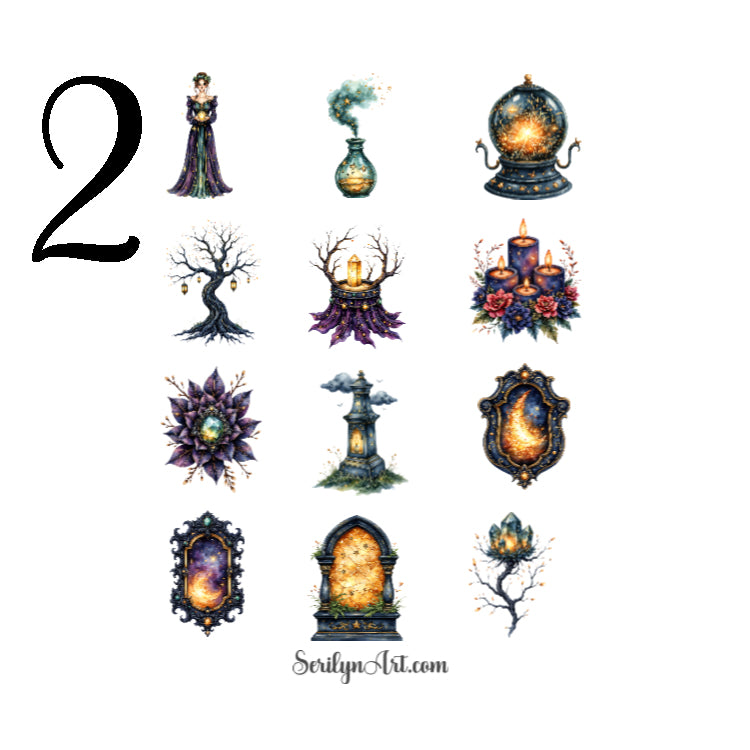 Witching Hour Mansion Sticker Sheet