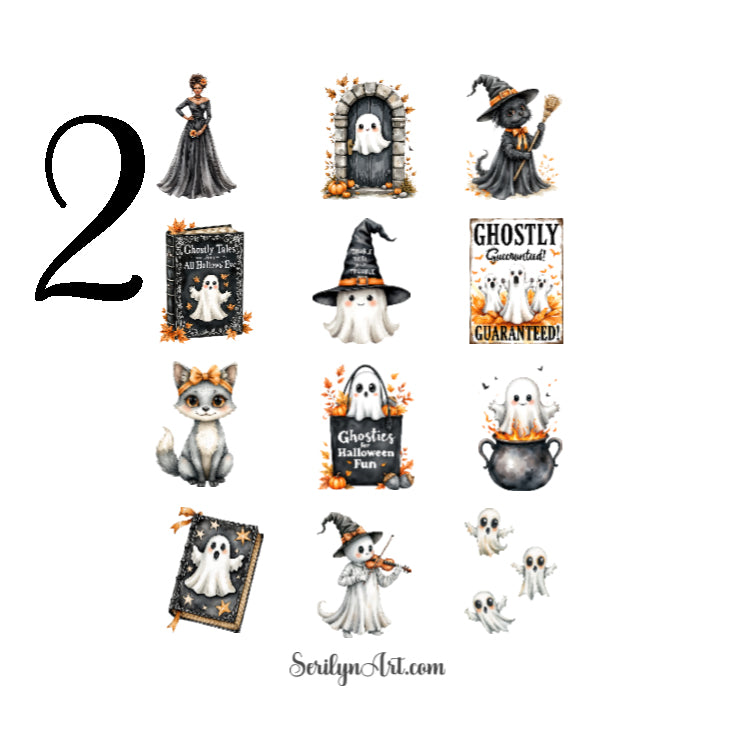 Witchy Ghosts Sticker Sheet