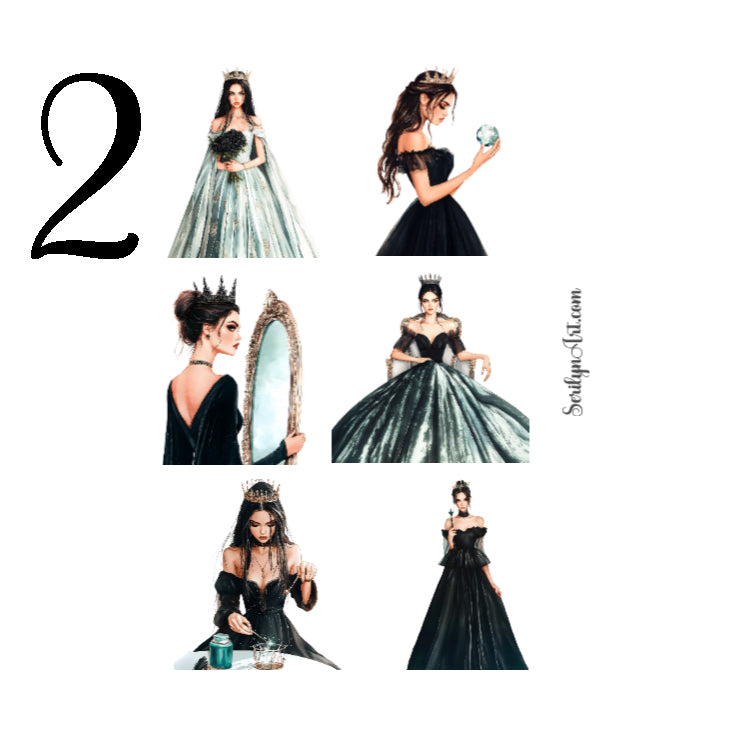 Witchy Princess Sticker Sheet