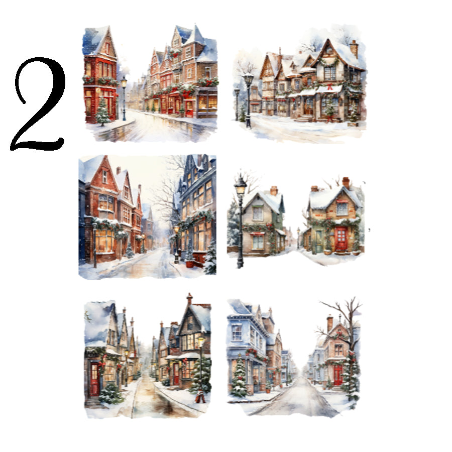 Christmas City Sticker Sheet
