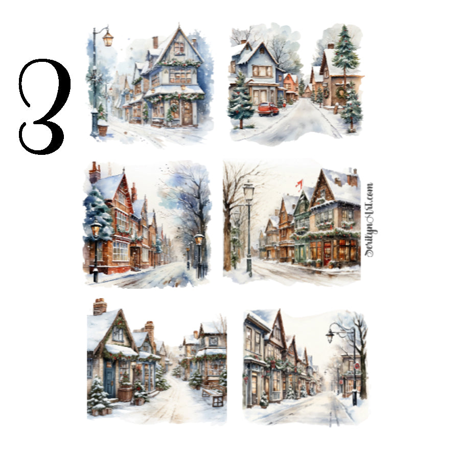 Christmas City Sticker Sheet