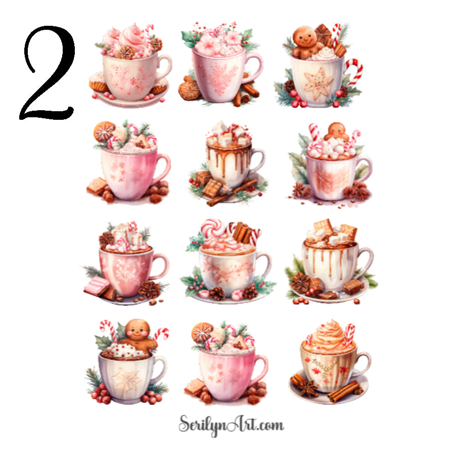 Christmas Coffee Sticker Sheet