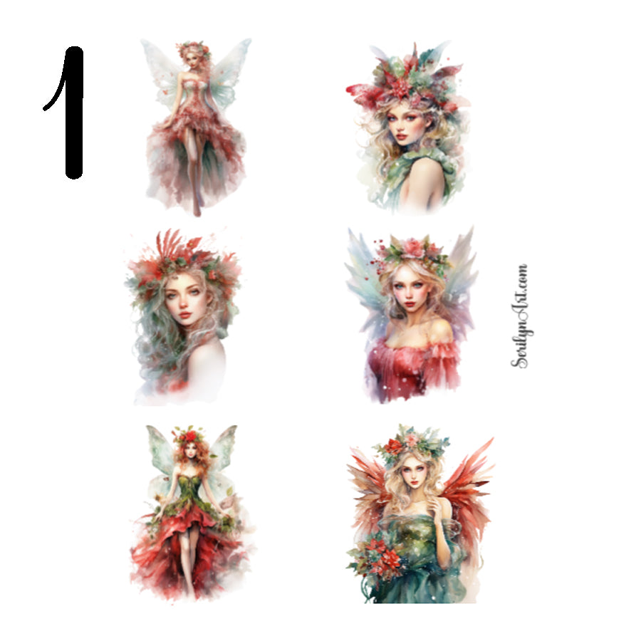 Christmas Pixies Sticker Sheet