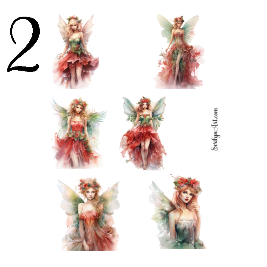 Christmas Pixies Sticker Sheet