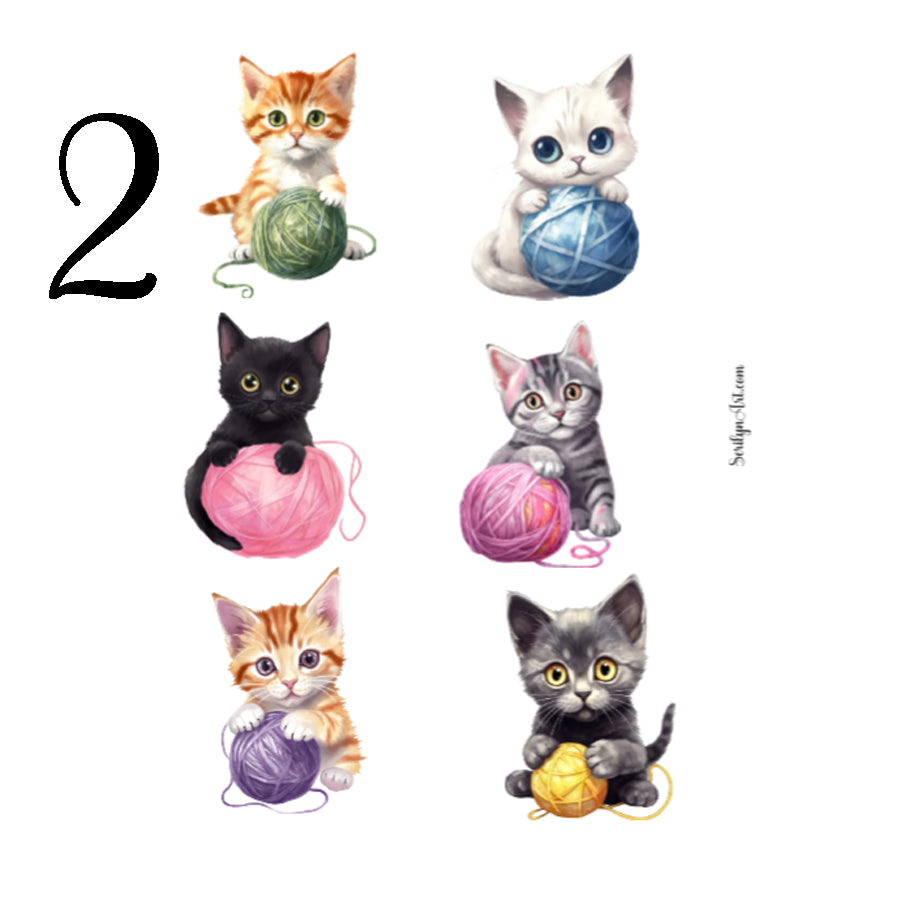 Yarn Kittens Sticker Sheet