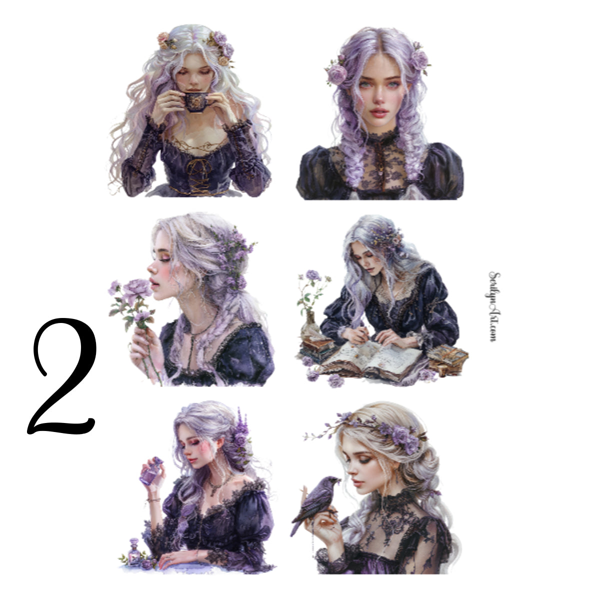 Young Witch Sticker Sheet