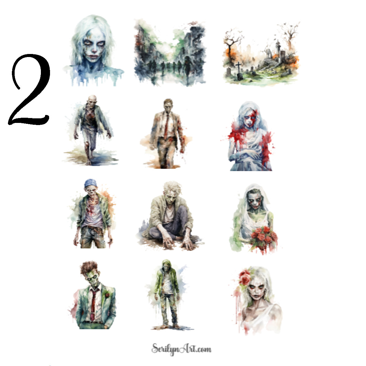 Zombie Zone Sticker Sheet